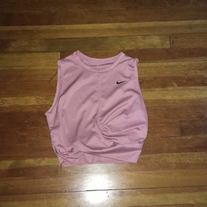 Nike twist crop top size medium